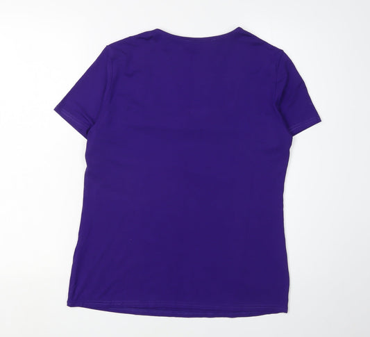 Alex & Co. Women's Purple Short Sleeve T-Shirt L