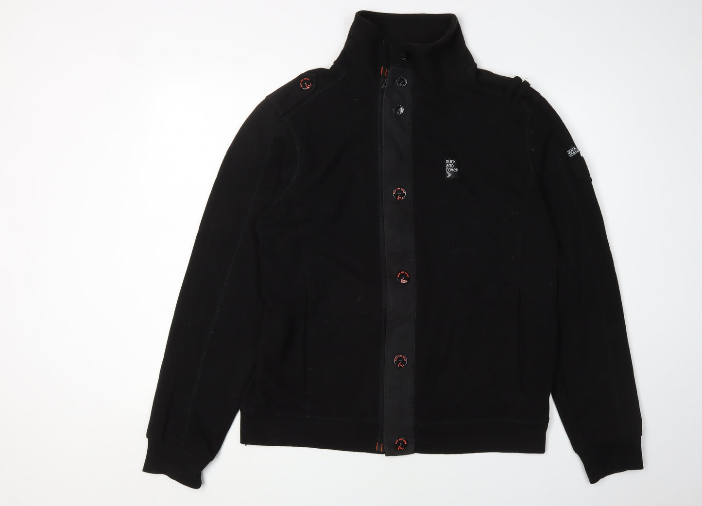 Duck and Cover Men's Black XL Full Zip Sweatshirt