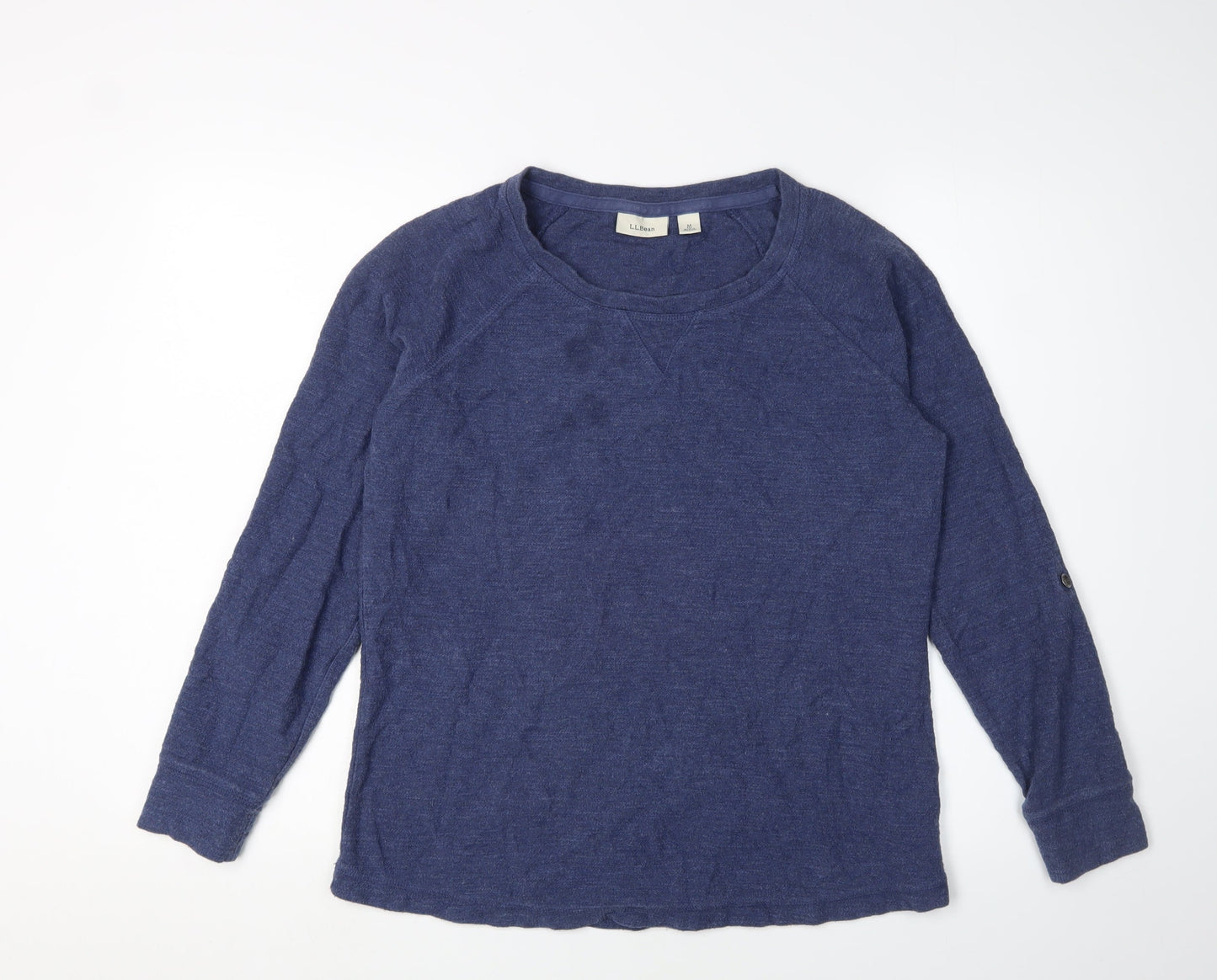 L.L. Bean Blue Women's Medium Cotton Long Sleeve Top