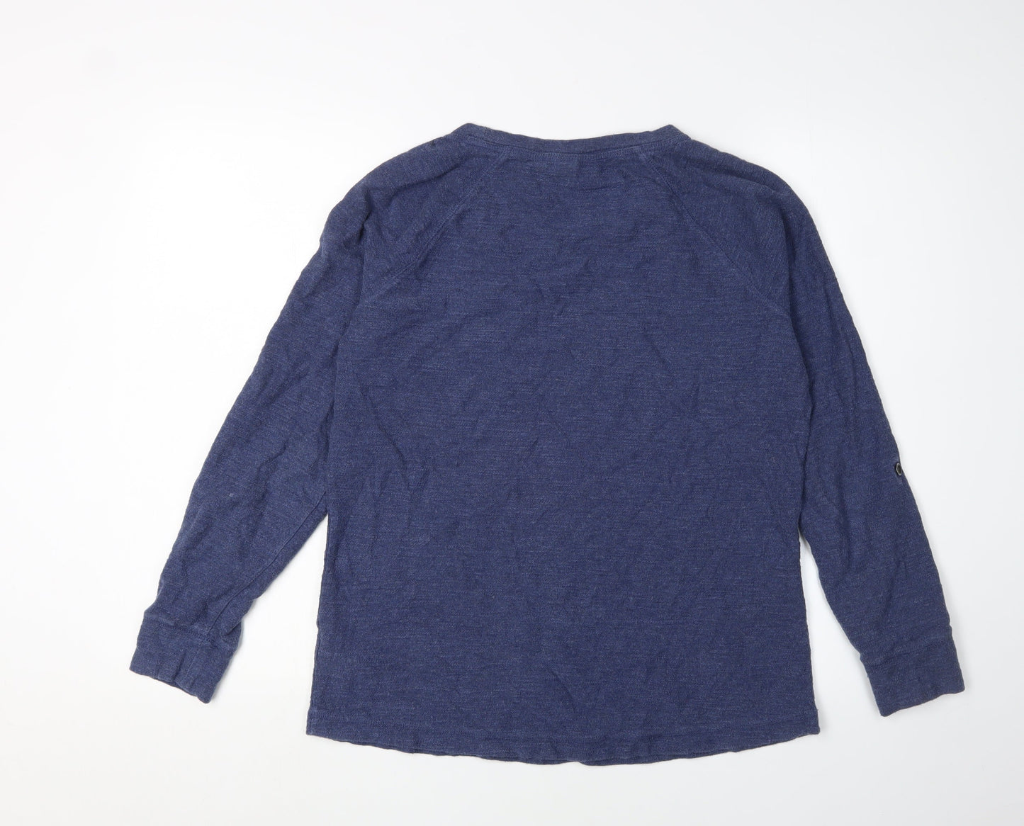 L.L. Bean Blue Women's Medium Cotton Long Sleeve Top