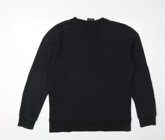 Nike Men's Black S Pullover Sweatshirt Logo Crew Neck