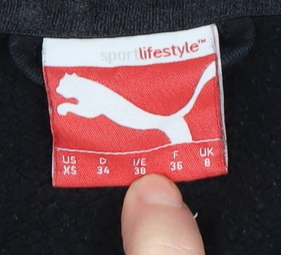 Puma Women's Black Size 8 Full Zip Hoodie