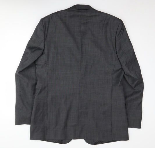 Jasper Conran Men's Grey Blazer Long Length 44L