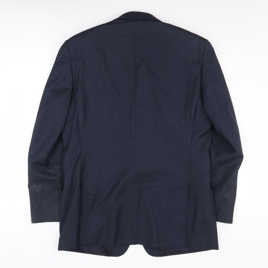 Jaeger Men's Blue Regular Fit Blazer 42R