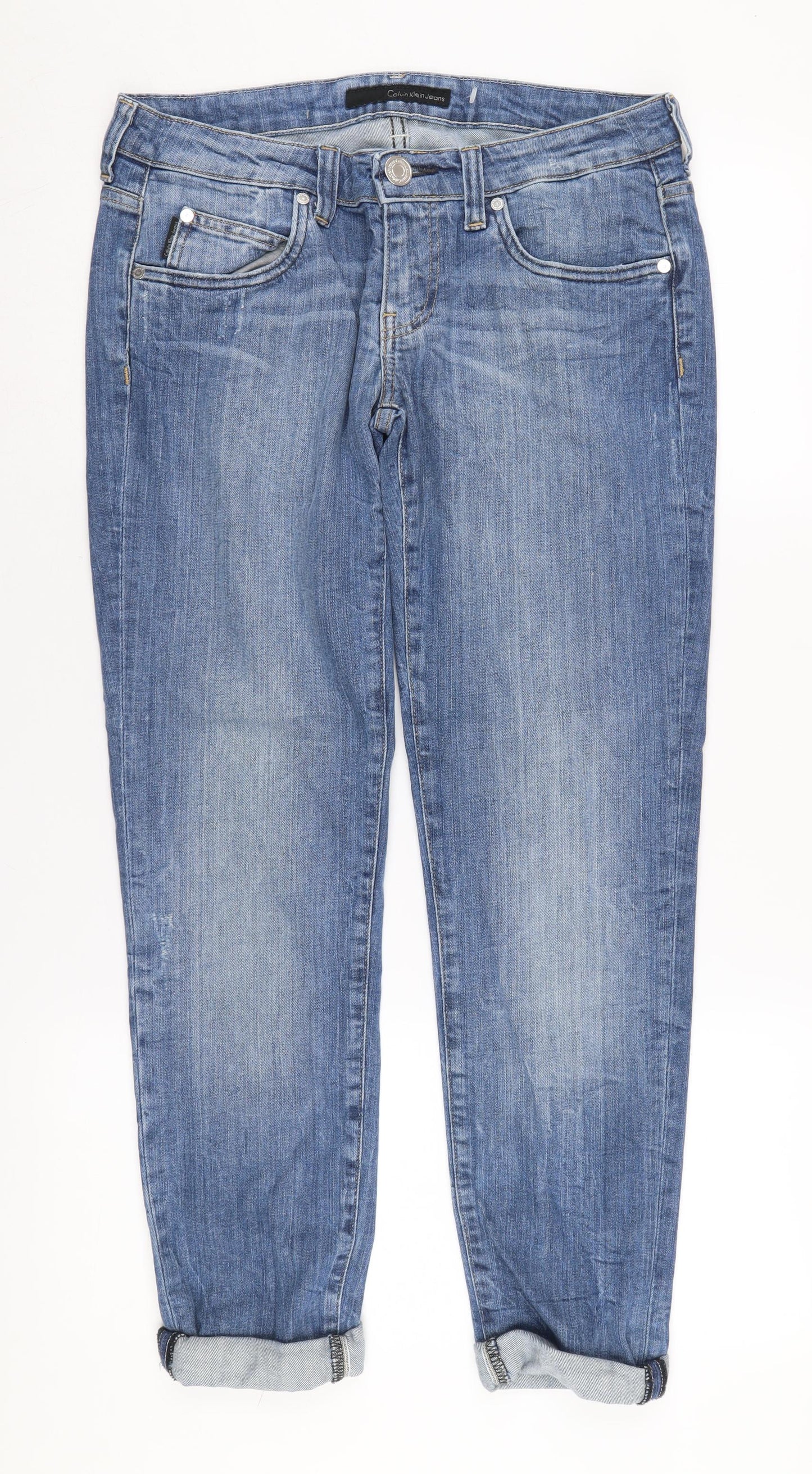 Calvin Klein Women's Blue Straight Jeans Size 30