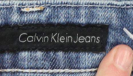 Calvin Klein Women's Blue Straight Jeans Size 30