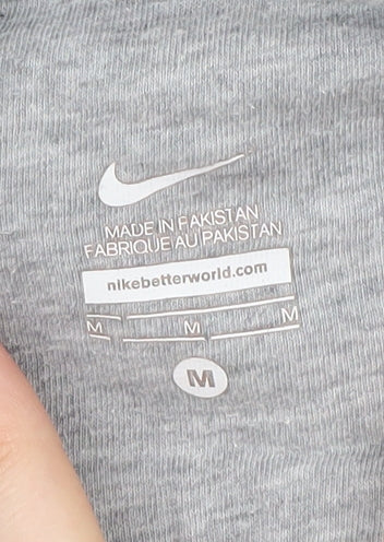 Nike Grey Unisex Hoodie Full Zip M