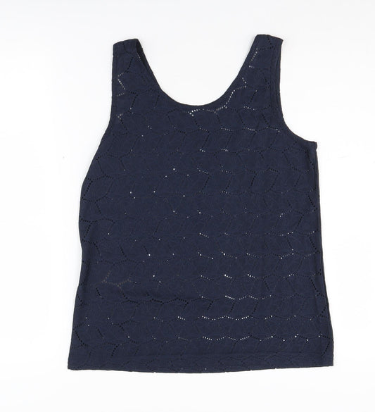 Jacqueline de Yong Women's Blue Tank Top M