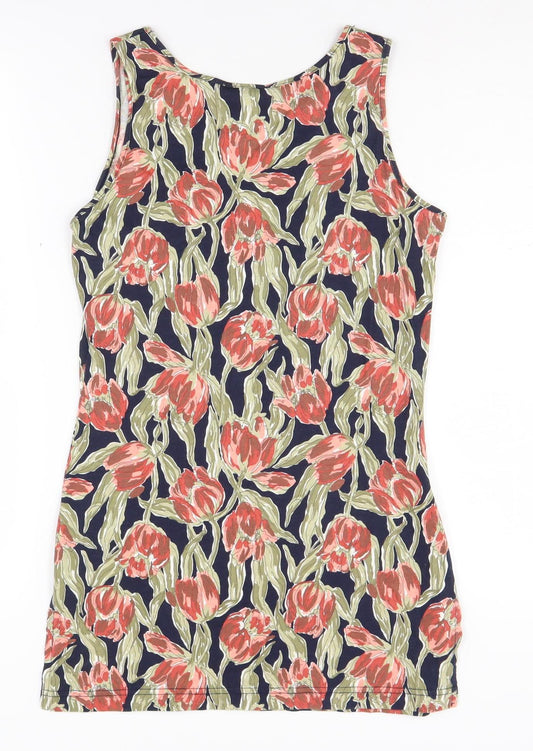 Laura Ashley Women’s Floral Cotton Tank Dress S Multicoloured
