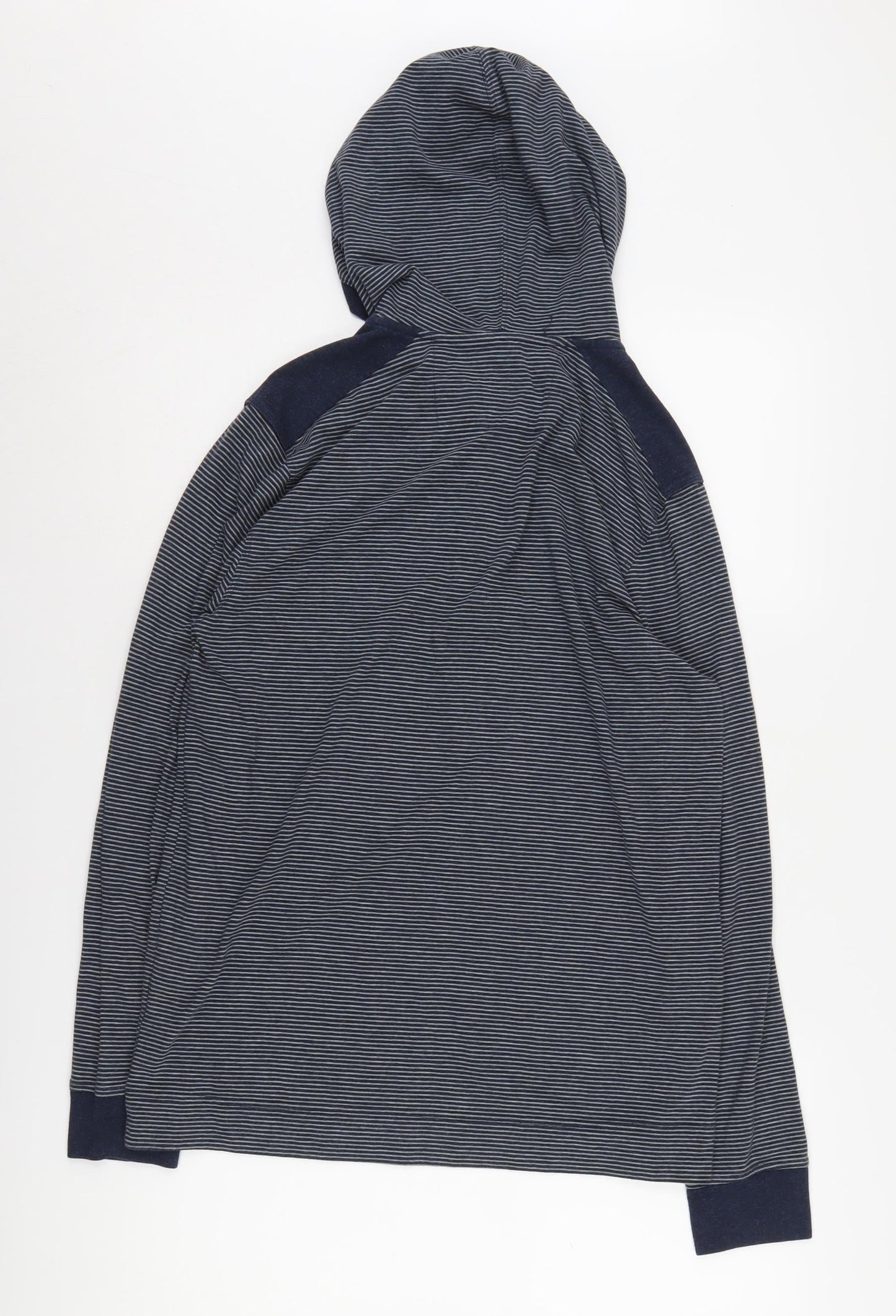 Banana Republic Men's Blue Henley Hoodie M
