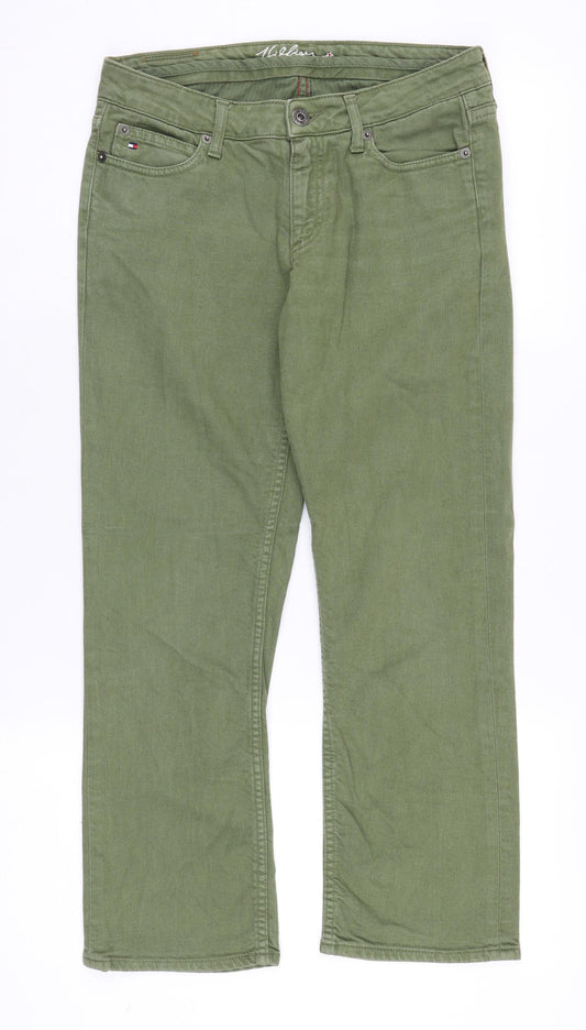 Tommy Hilfiger Women's Green Straight Jeans Size 26
