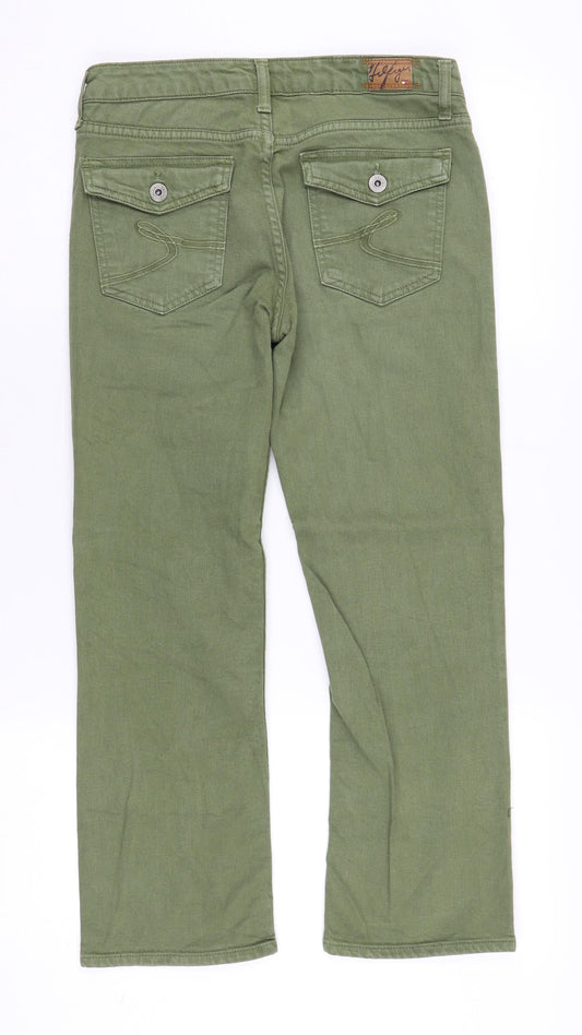 Tommy Hilfiger Women's Green Straight Jeans Size 26