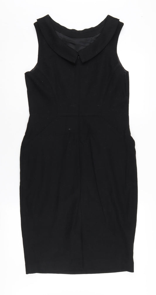 Boden Women's Black Sheath Dress Size 12 - Sleek and Elegant