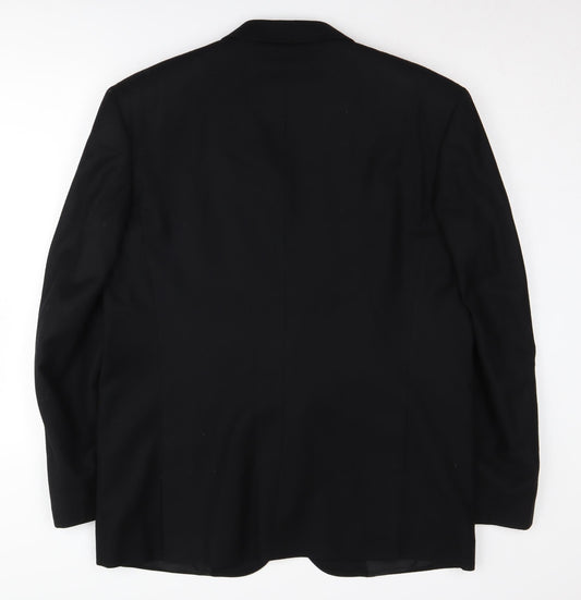 Moss Bros Men's Black Blazer Regular Fit 42R