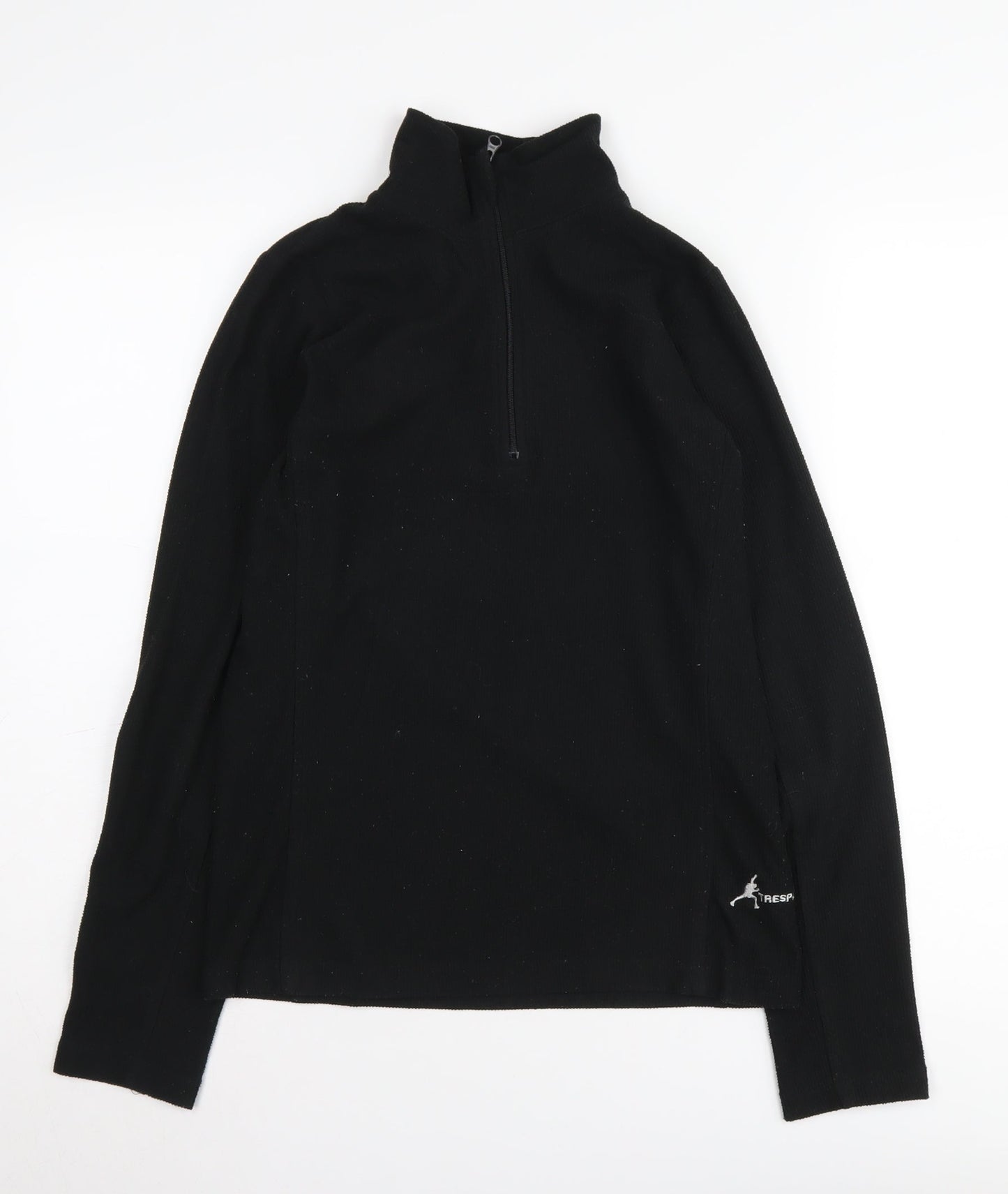 Trespass Unisex Black XS Henley Sweatshirt