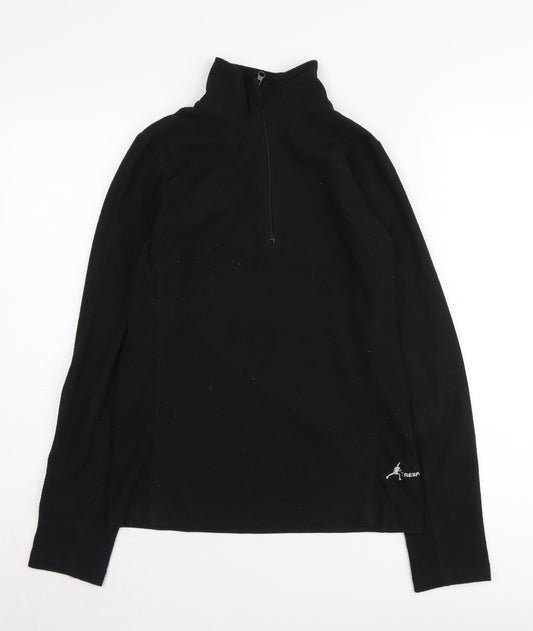 Trespass Unisex Black XS Henley Sweatshirt