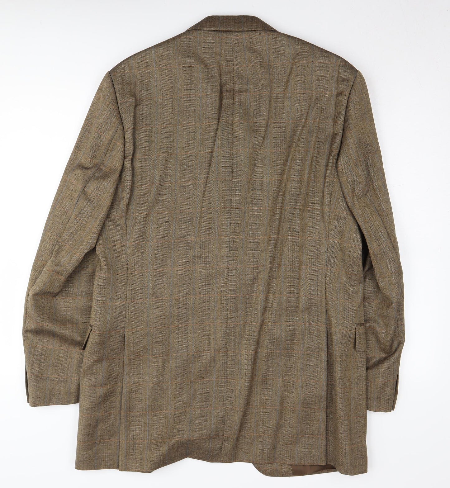 Austin Reed Men's Brown Wool Blazer 42L Classic Check
