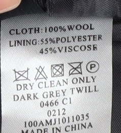T.M. Lewin Men's Grey Suit Jacket, Size 42R, Formal