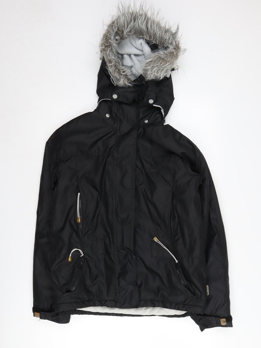 Trespass Women's Black Parka Jacket XS