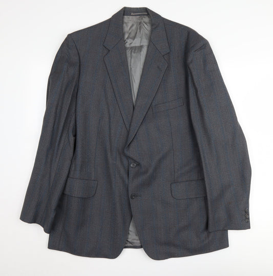 Magee Men's Grey Wool Blazer, Size 44R, Formal Wear