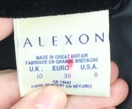 Alexon Women's Black Velvet Suit Jacket Size 10