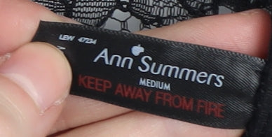 Ann Summers Women's Black Lace Pencil Skirt, Medium