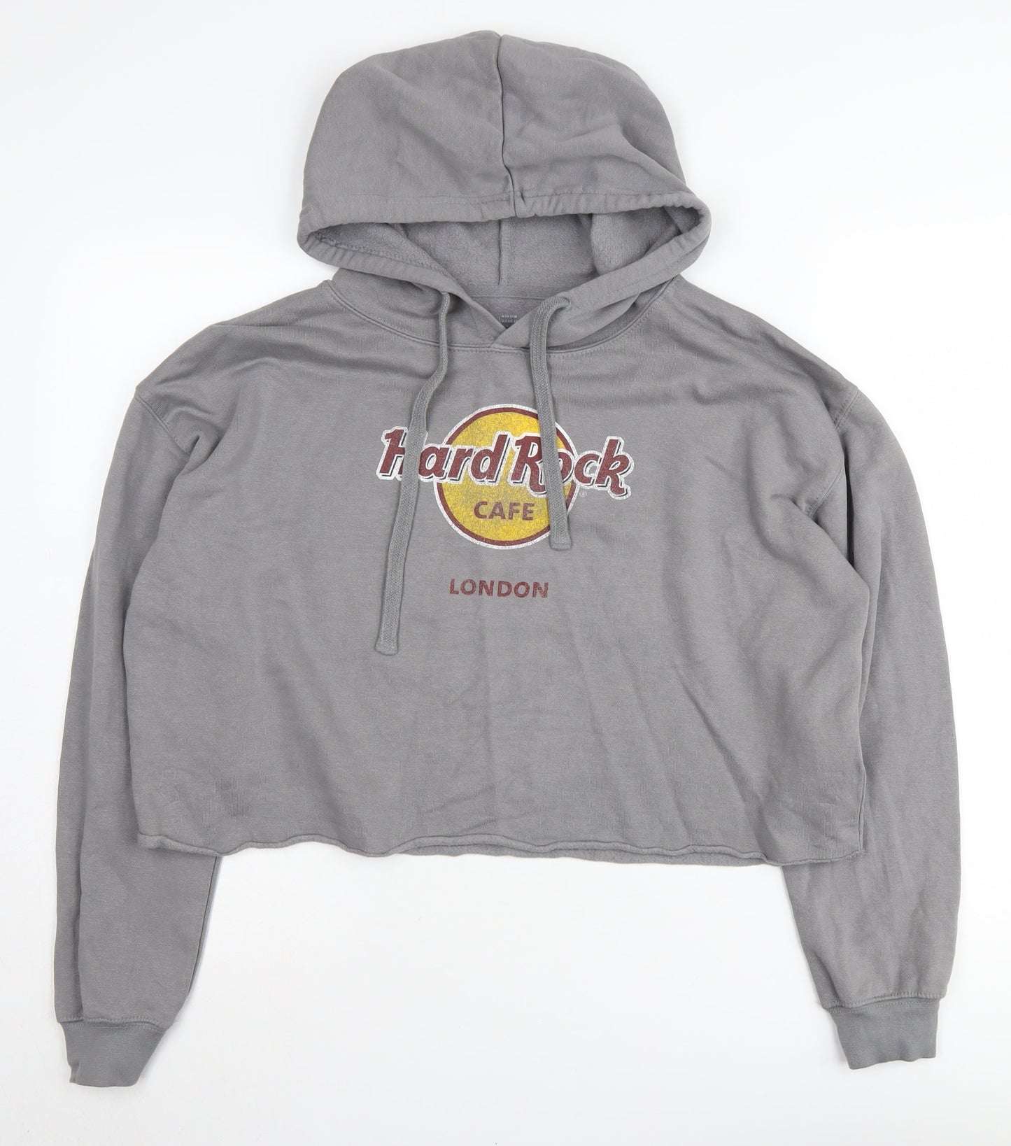 Hard Rock Cafe Women's Grey Pullover Hoodie M