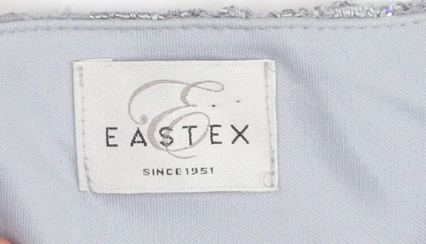 Eastex Women's Silver Sequin Party T-Shirt Size 10