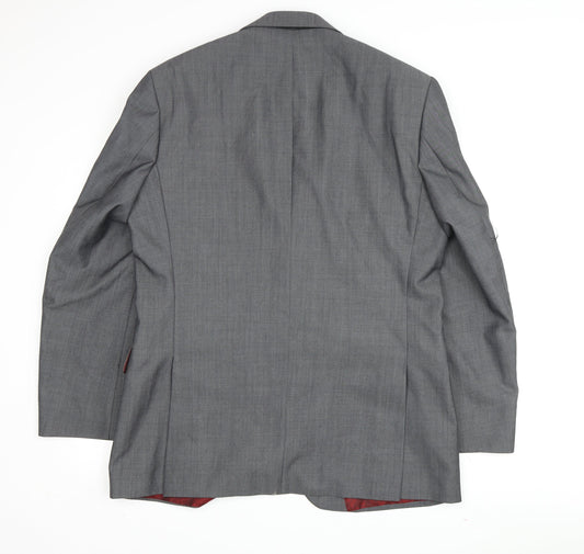 Pierre Cardin Men's Grey Blazer, Regular Fit, Size 42R