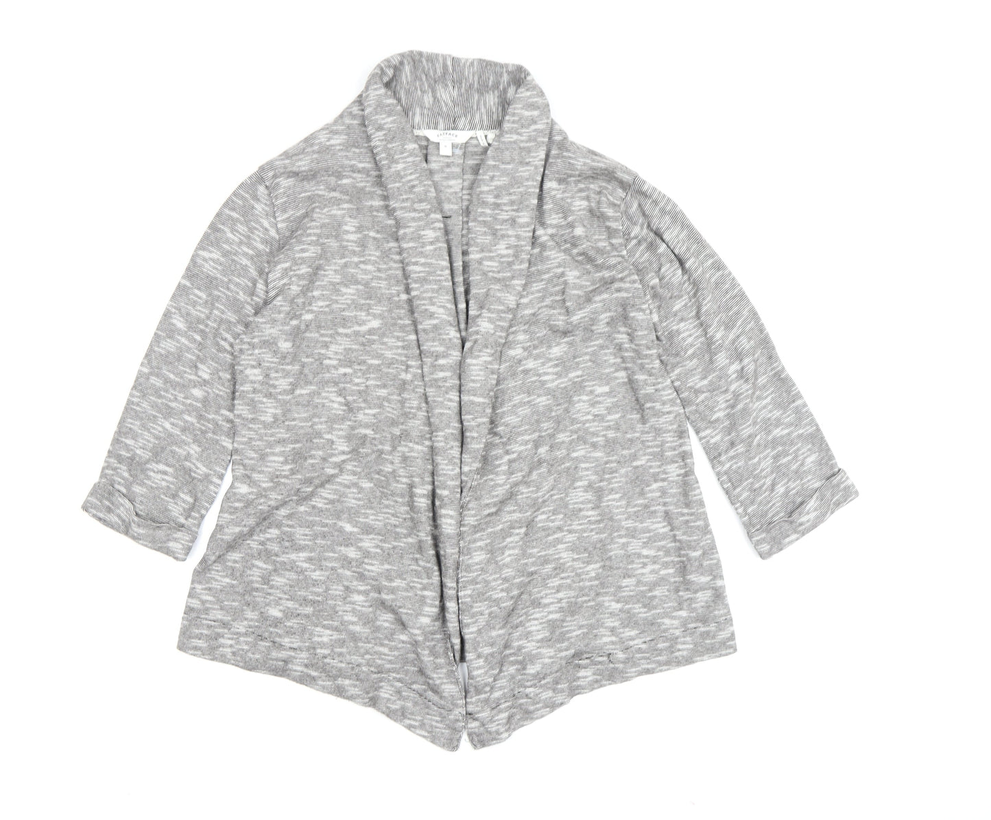 FatFace Women’s Grey 3/4 Sleeve Knit Jacket Size 8