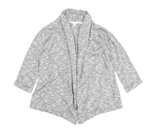 FatFace Women’s Grey 3/4 Sleeve Knit Jacket Size 8