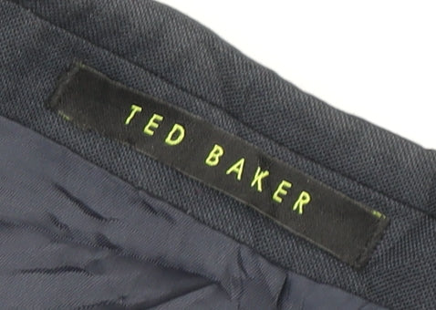 Ted Baker Men's Grey Blazer, Single-Breasted, Size 42S