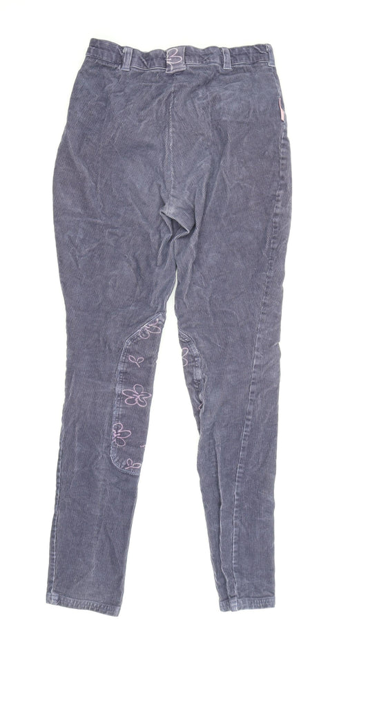Joules Women's Blue Floral Jogger Trousers - Size 8
