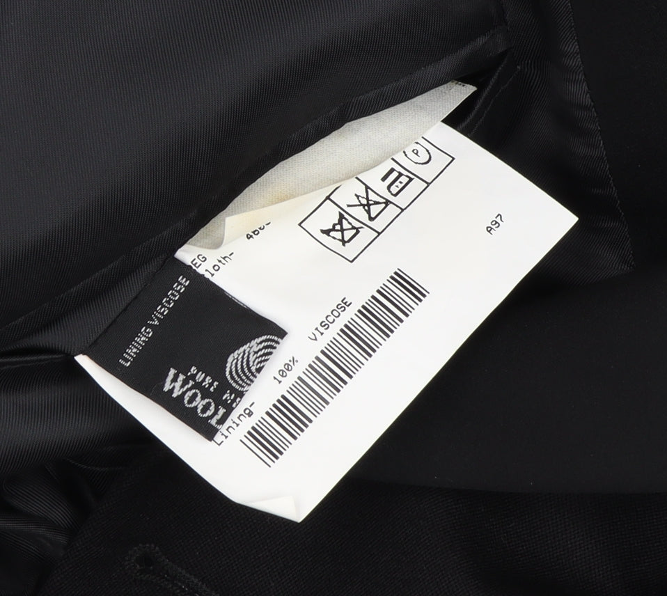 Magee Men's Black Wool Tuxedo Blazer 6-Button Size 42R