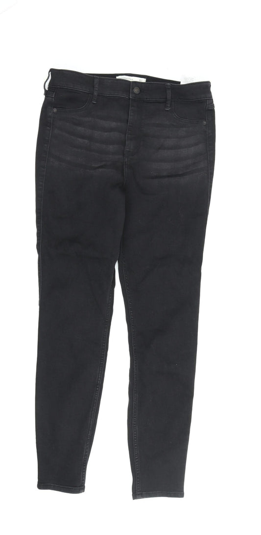 Abercrombie & Fitch Women's Black Jegging, Size 12, High Rise