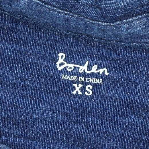 Boden Men's Blue XS Short Sleeve Cotton Polo