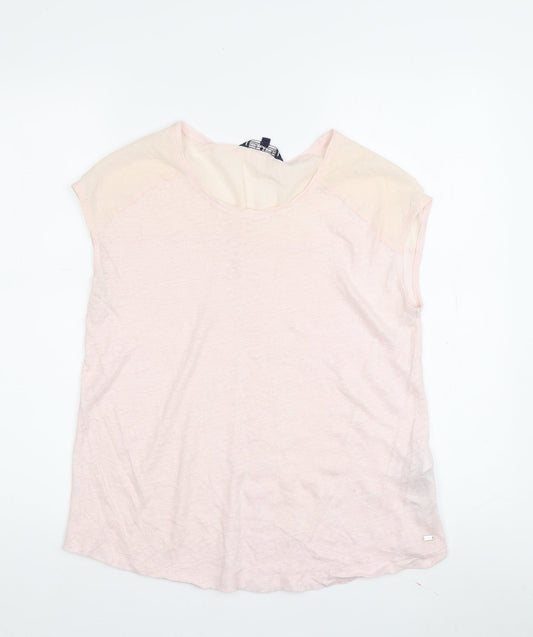 Tommy Hilfiger Women's Pink T-Shirt Size S - Summer Casual