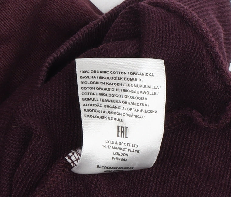 Lyle & Scott Men's Purple Pullover Hoodie M