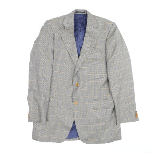 Magee Men's Blue Check Tweed Blazer Size 38R