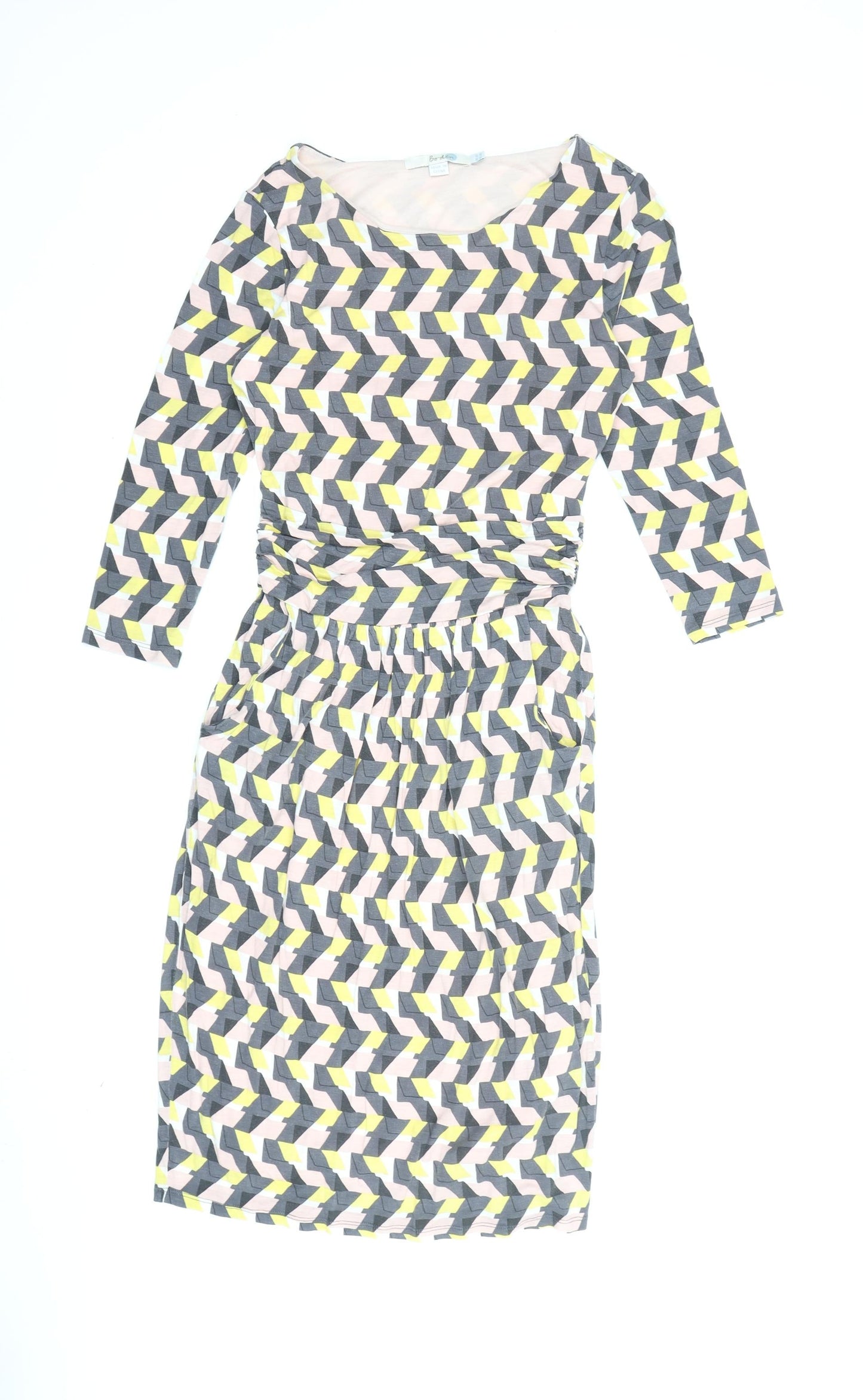 Boden Women's Multicoloured Knee Length Shift Dress Size 8
