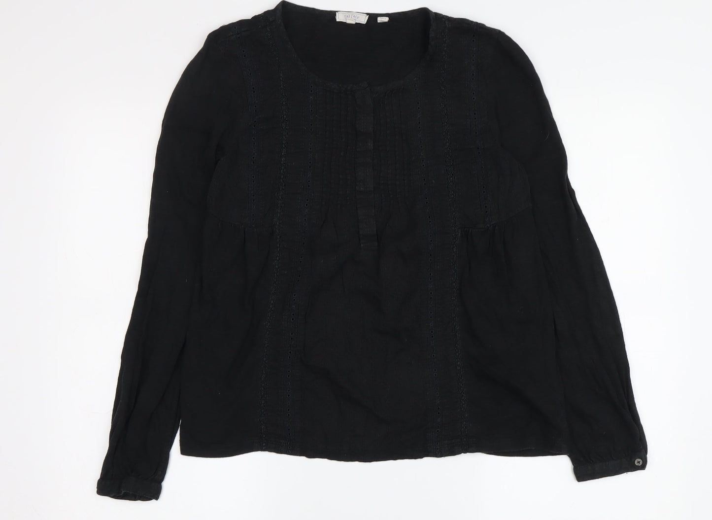 Fat Face Women's Black Tunic Blouse Size 6