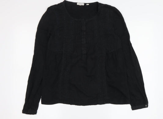 FatFace Women's Black Tunic Blouse Size 6