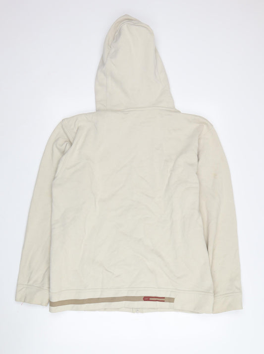 Reebok Men's Beige Full Zip Hoodie, Size S