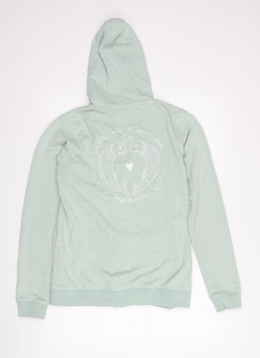 Alprausch Women's Green Full Zip Hoodie - Size S