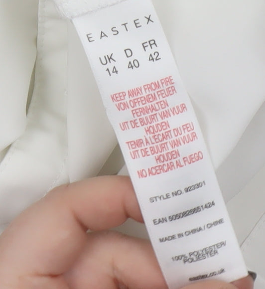 Eastex Women's White Collared Blouse Size 14