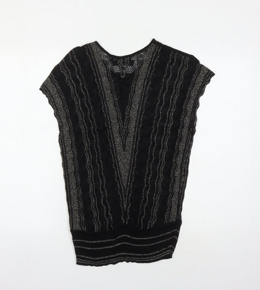Womens UK Size M Jacques Vert Black Shirt