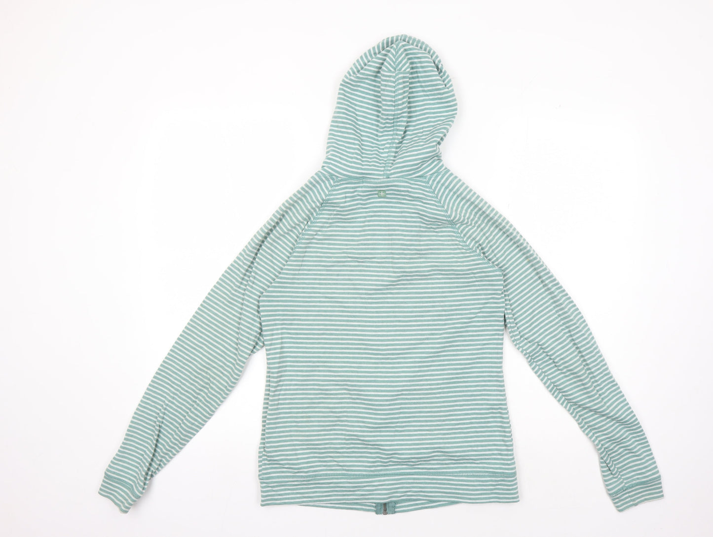 Mountain Warehouse Green Striped Full Zip Hoodie Size 10