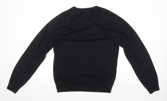 Jack Wills Black Men’s Logo Sweatshirt, Size S - Classic Fit