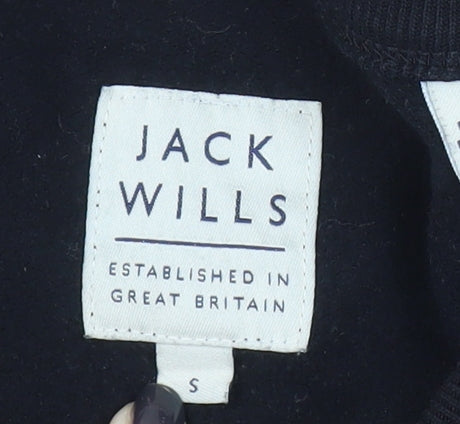 Jack Wills Black Men’s Logo Sweatshirt, Size S - Classic Fit