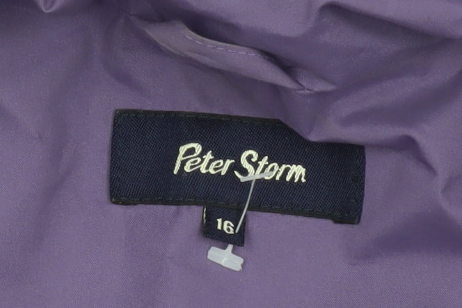 Peter Storm Women's Purple Jacket, Size 16, Water Resistant